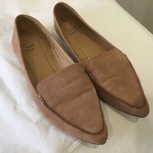 👞 A New Day | Faux Suede Loafers – Beige/Tan | Size 6 1/2 👞